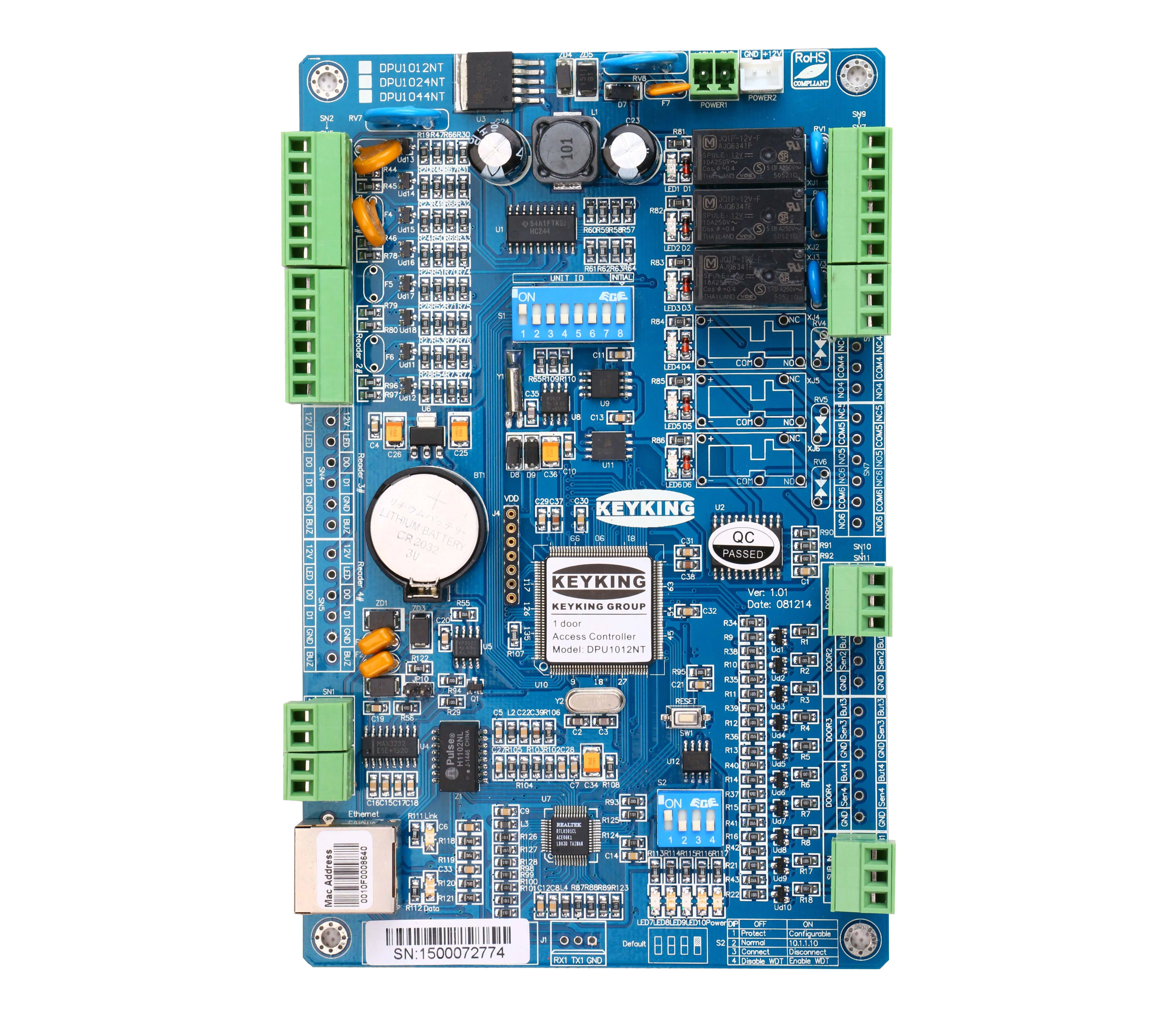 

High Quality Tcp/ip Single Door Access Controller Network Access Control Panel