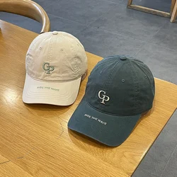 Loose Fit Baseball Cap Deep Crown Men's Casual Sun Protection Wide Brim Women's Soft Top Sunade Hat Cotton round Top