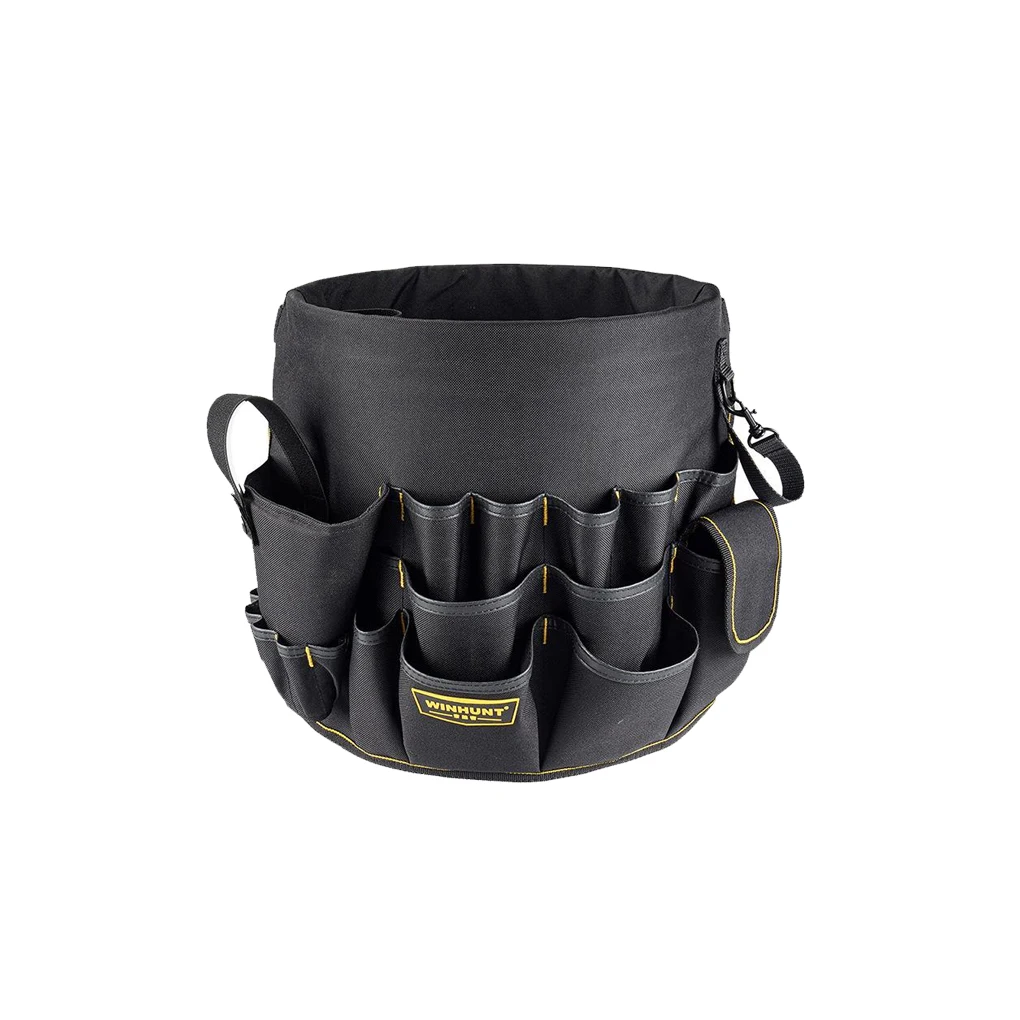 Imagem -06 - Oxford Garden Tool Bolsa Bucket Pouch Multi-function Grande Capacidade Plantando Props Basket Preto Grande Abertura