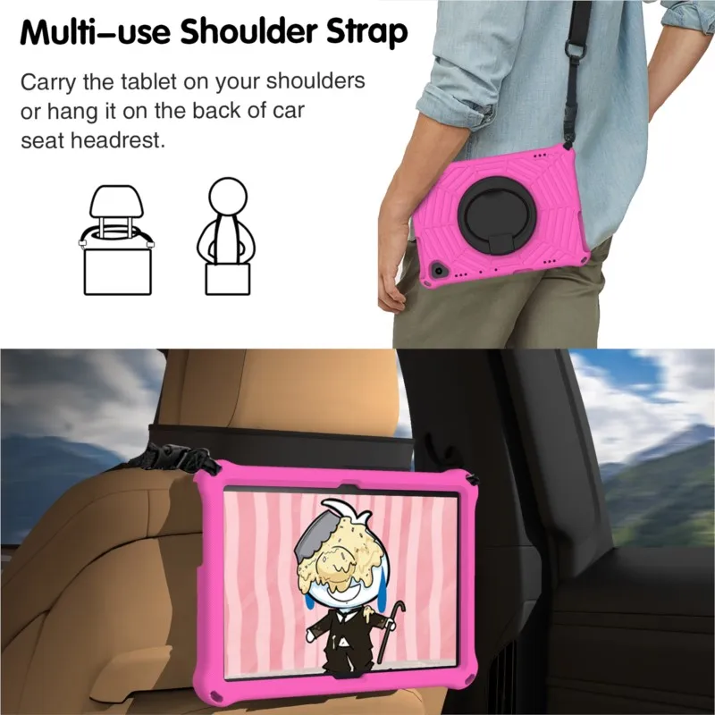 Tablet Case For Lenovo Tab P11 M10 FHD P10  P11 Pro Xiaoxin Pad Pro 11.5Inch Soft Silicon Cover With Bracket And Shoulder Strap