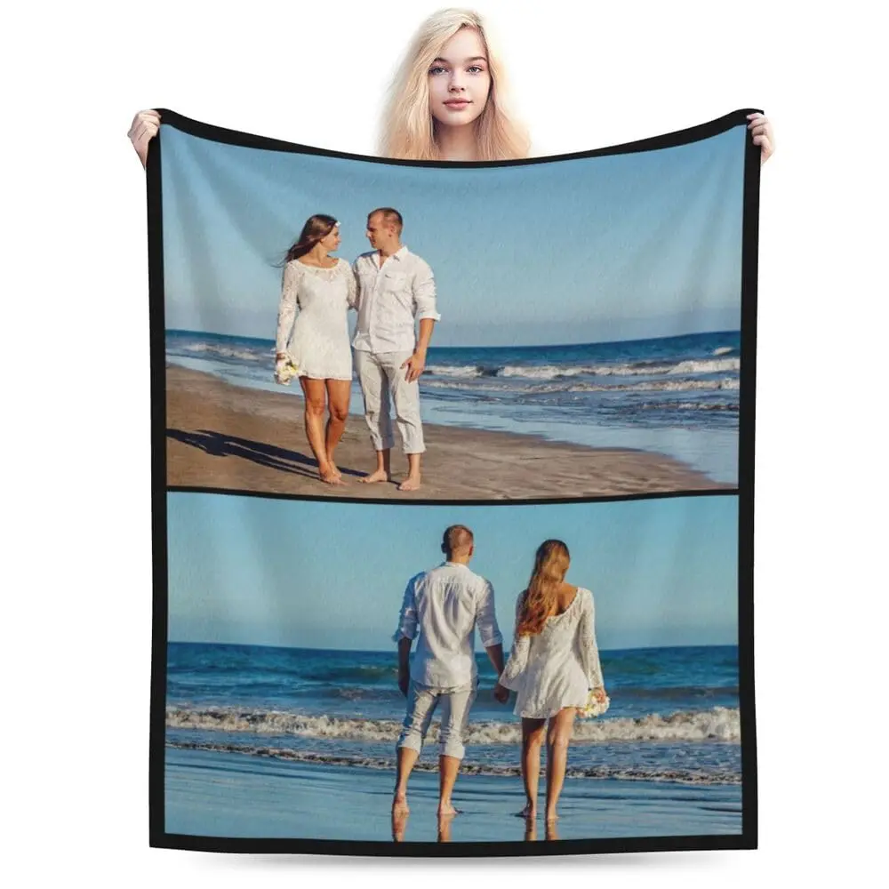 بطانيات مخصصة للآباء مخصصة إضافة نص الصورة اسم الشعار بطانية مخصصة للرجال والنساء والأصدقاء والأب والأم