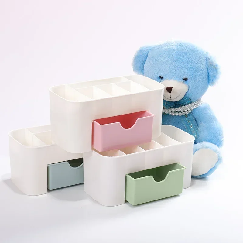 Organizador de Plástico para Arte en Uñas, Caja de Almacenamiento para Removedor de Gel, Algodón y Palitos, Accesorios de Limpieza para Escritorio 3