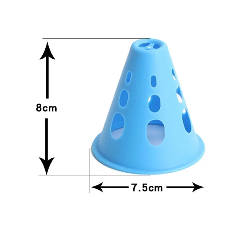 Solución de Control de tráfico de cono de carretera para entrenamiento de marcado, 10 unidades, para entrenamiento de fútbol y estadio, pila de patinaje sobre ruedas gruesa a prueba de viento