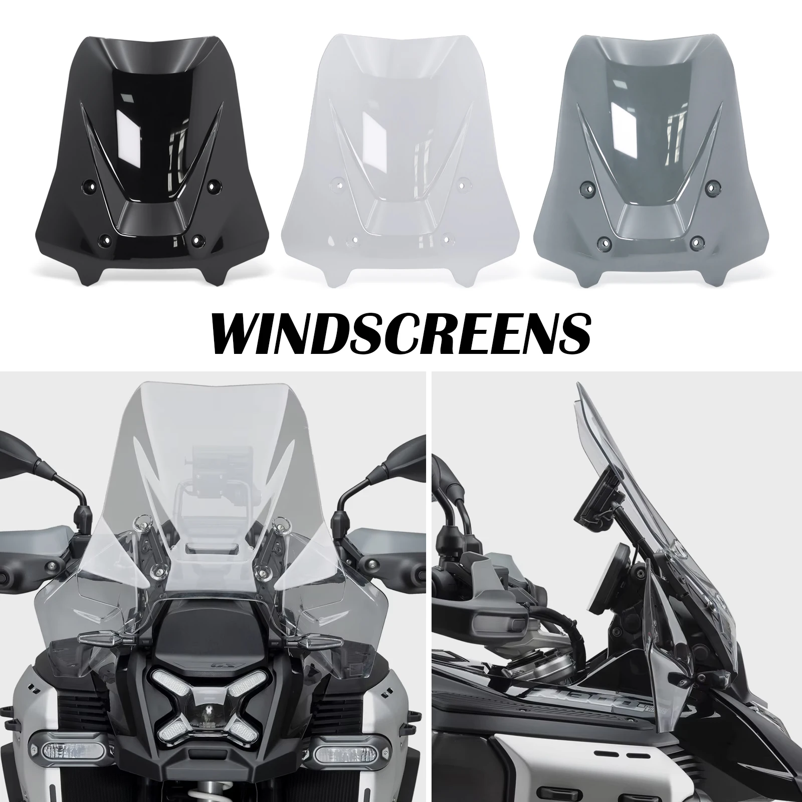 

Новое ветровое стекло для мотоциклов BMW R1300GS 2023, R1300GS ADV 2024, 2025 – Защитный дефлектор, передний обтекатель