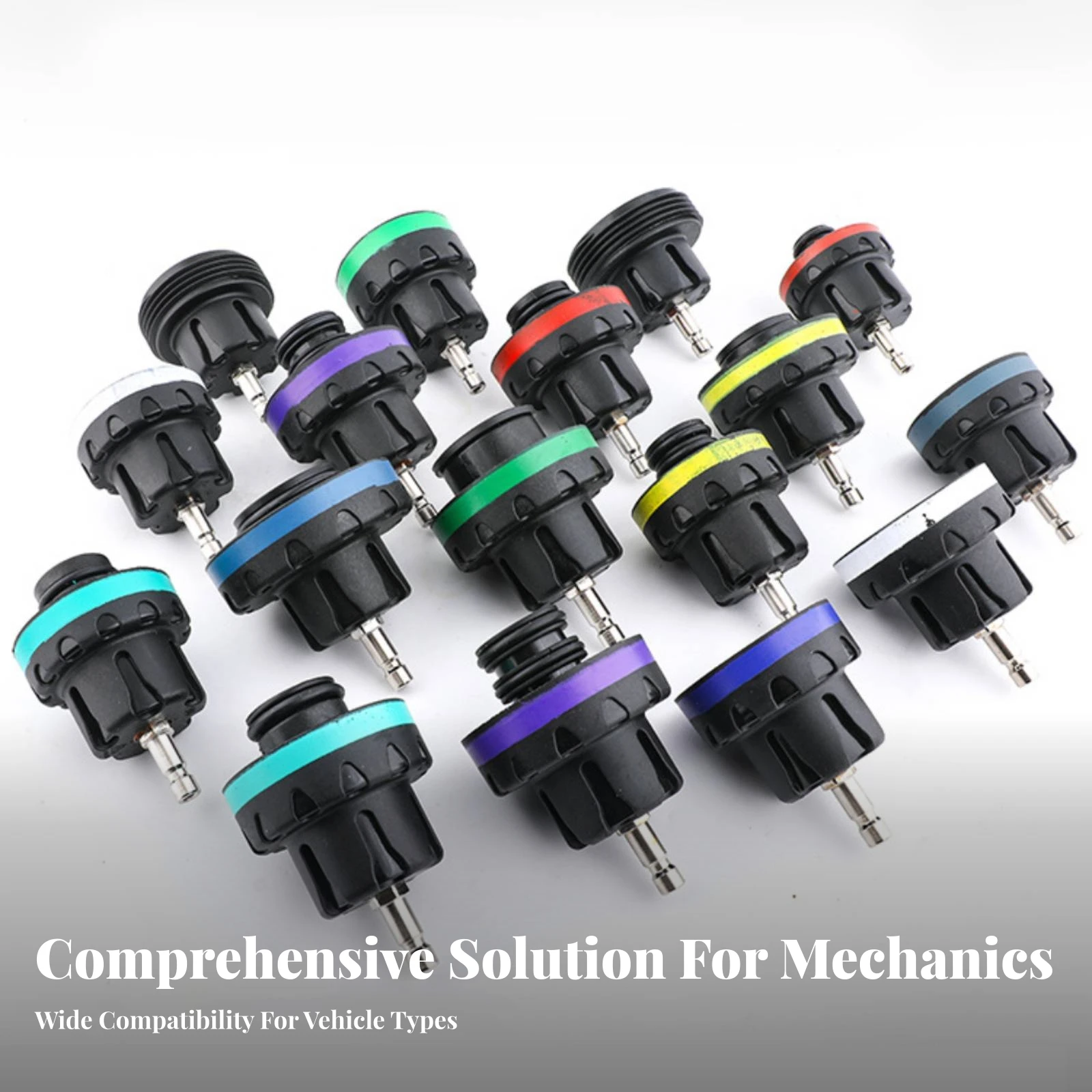 28 Pieces Cooling System Pressure Tester Kit Heavy-Duty Coolant System Leak Tester Kit Tool Airtight High-Strength for Mechanics