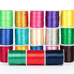 Corde tressée en nylon pour bricolage, ULà nœud chinois, cordons en rotin satiné, ULde bracelet, fil Shamballa, 10 m, 20 m, 50 m, 100m, rouleau de 1.5mm