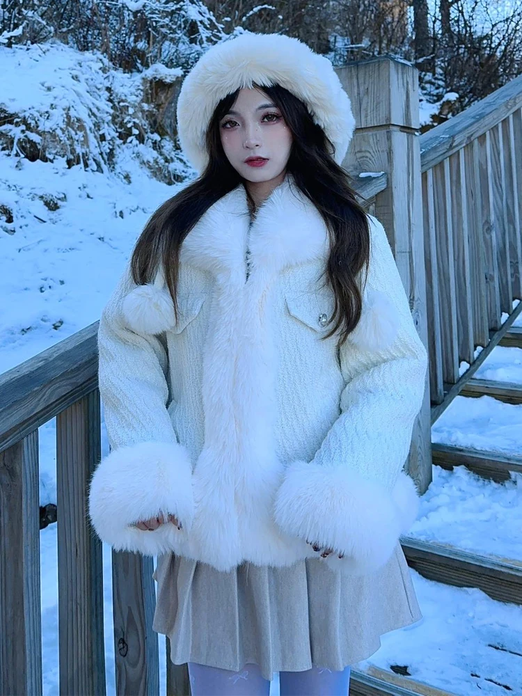 2025年 レディースファッション ショート丈 気質 フェイクファーコート 冬新作 1116