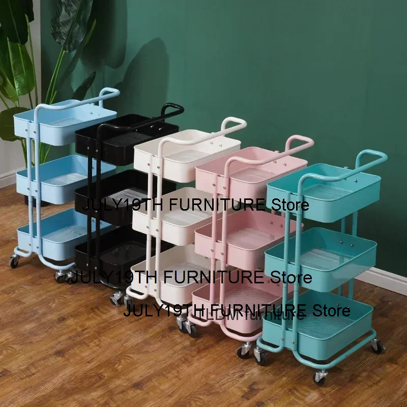 

Beauty Makeup Salon Trolley Wheels Equipment Lash Medical Salon Trolley Storage Carrello Portaoggetti Salon Furniture HD50ST