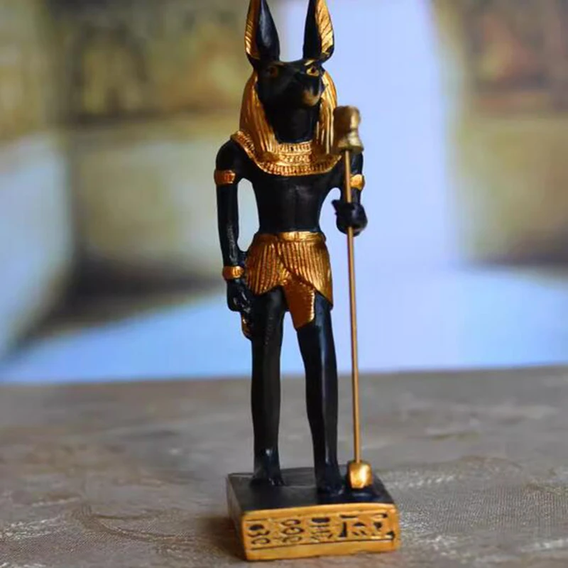 Mummy Gifts Returned Egyptian Statue of Anubis Dog God Decoration Horus Guardian God Tourist Souvenir