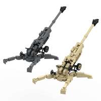 M777 155mm Howitzer Military Weapons Building Block Toys Assembly Model for Long Range Field Artillery