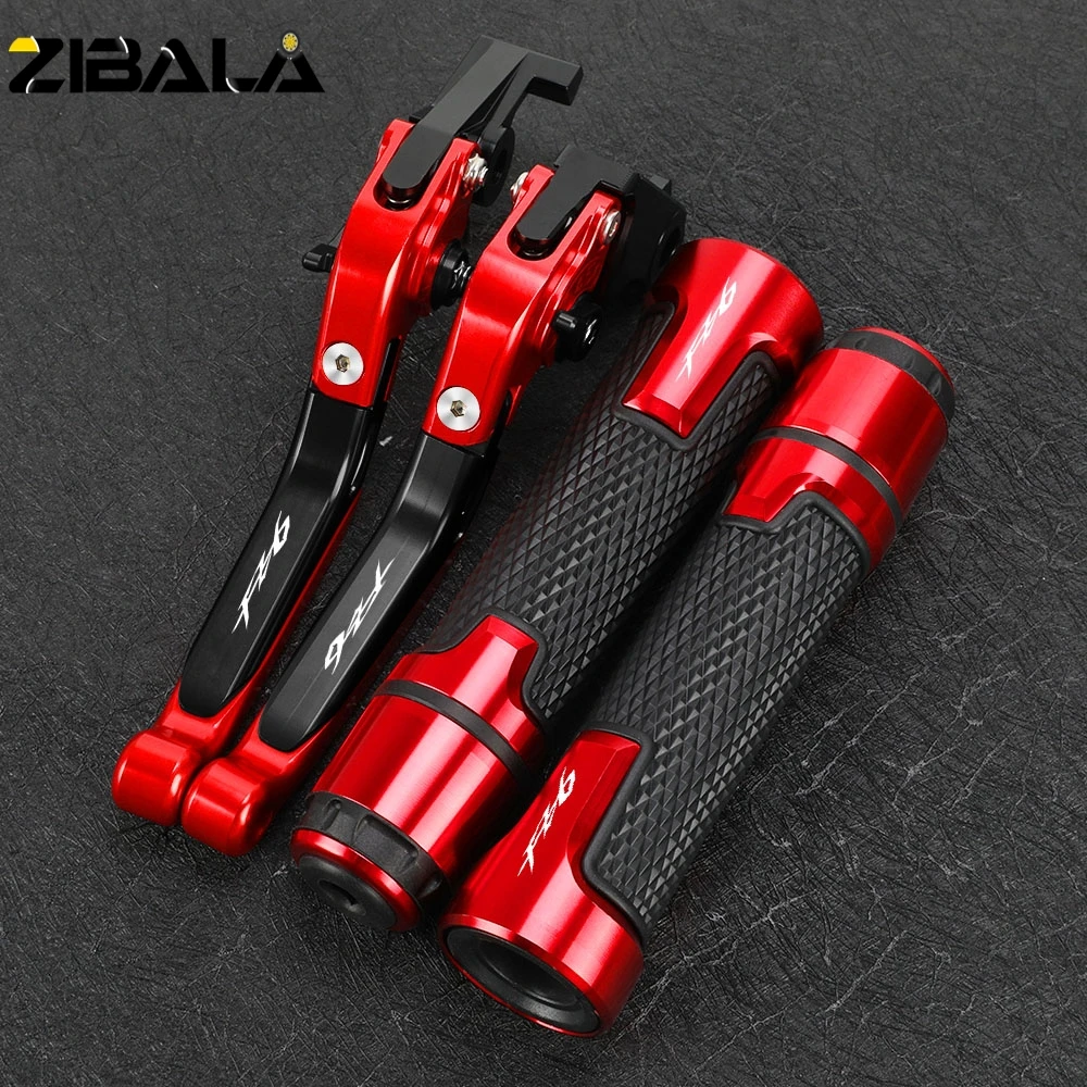 

Motorcycle Accessories Brake Clutch Levers Handlebar Grip Handles bar Hand Grips FOR YAMAHA FZ6 FAZER 2004-2010 2009 2008