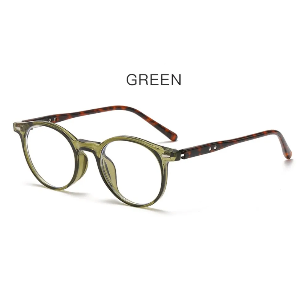 Retro Classic Women Anti Blue Light Eyewear Ultra Light Durable Clear Lens Glasses Eye Protection Round