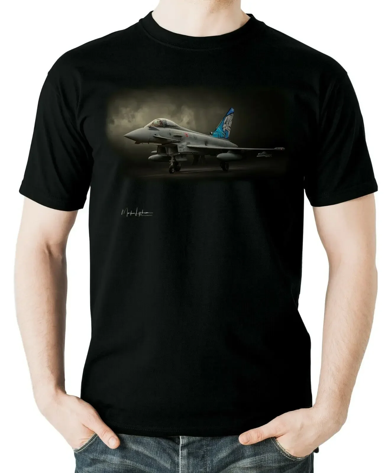 Aviation Themed EF2000A Typhoon Fighter T-Shirt. Summer Cotton Short Sleeve O-Neck Mens T Shirt New S-3XL