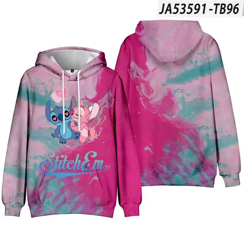 Dis Stitch 3d Print Hoodie Men Fashion Coat Spring Thin Hoodies Kids Hip Hop Hoodie Anime Boys Girl Coat Cartoon Sweats