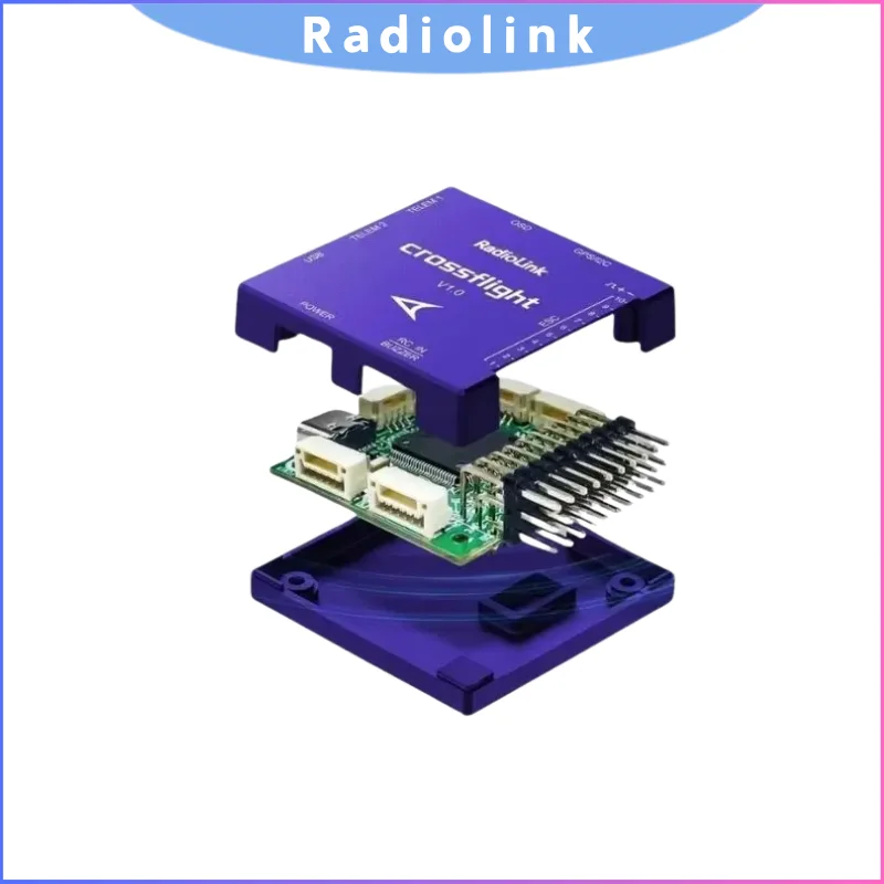 

Radiolink Crossflight Flight Controller 2-12S 10 PWM Output with OSD, Support TS100 GPS M10N M8N for FPV Drone Airplane
