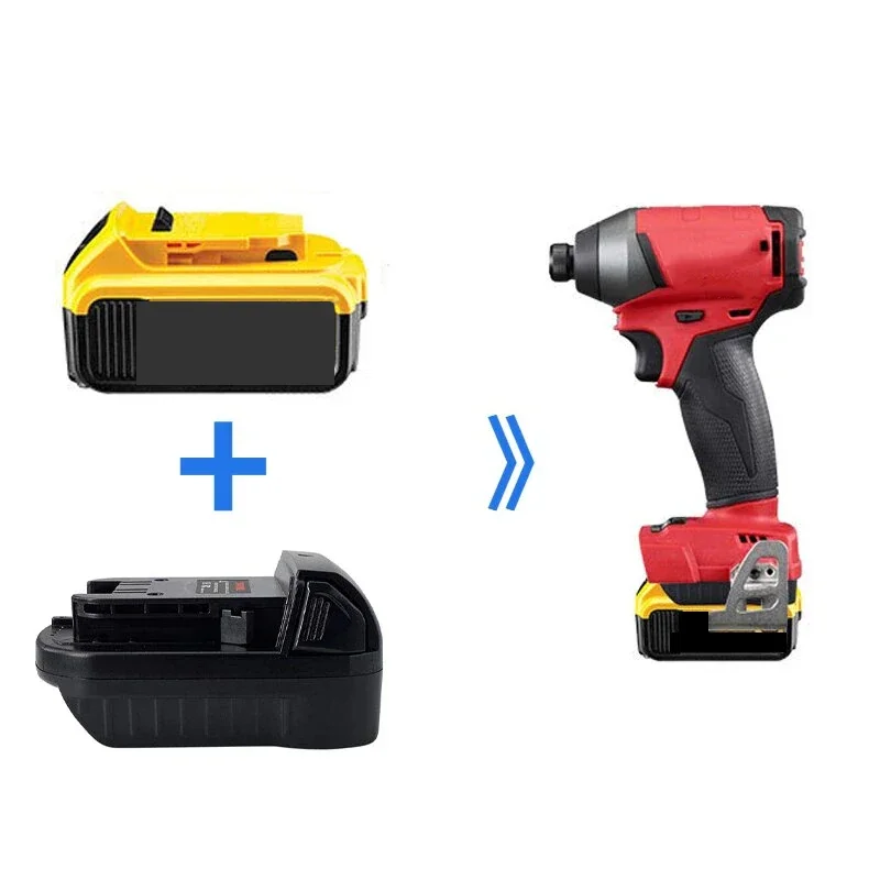 For DeWalt Battery Adapter Converter DW18ML For DeWalt 18V Li-Ion Battery Convert To For Milwaukee 18V Lithium Power Tool