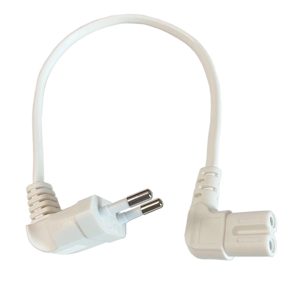 Cavo Di Alimentazione UK A 3 Pin – 1 Metro Con Connettore IEC C7 A 90° E Spina Angolata