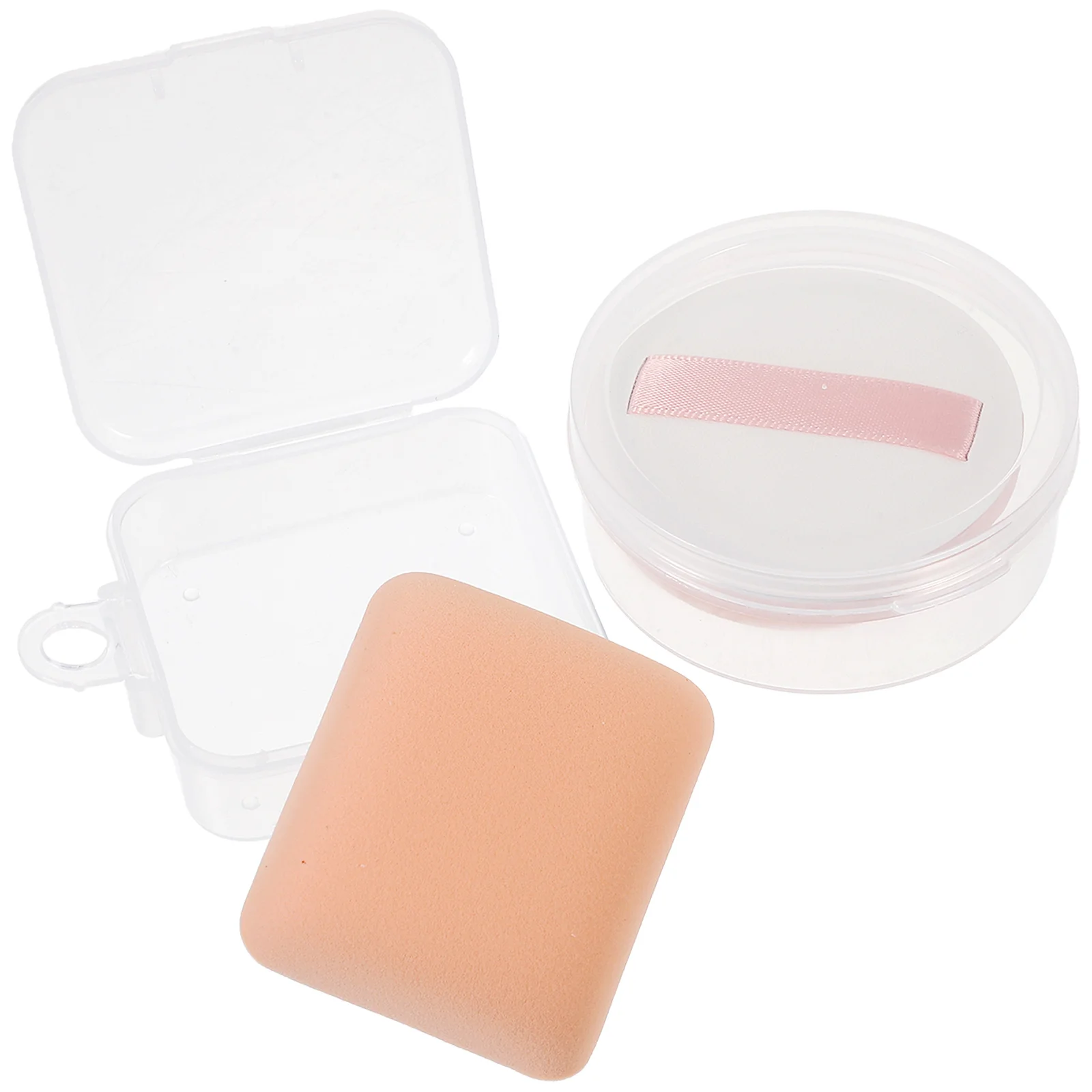 

2pcs Makeup Sponge Reusable Powder Foundation Applicator Blending Sponges For Face Puff Travel Size Durable