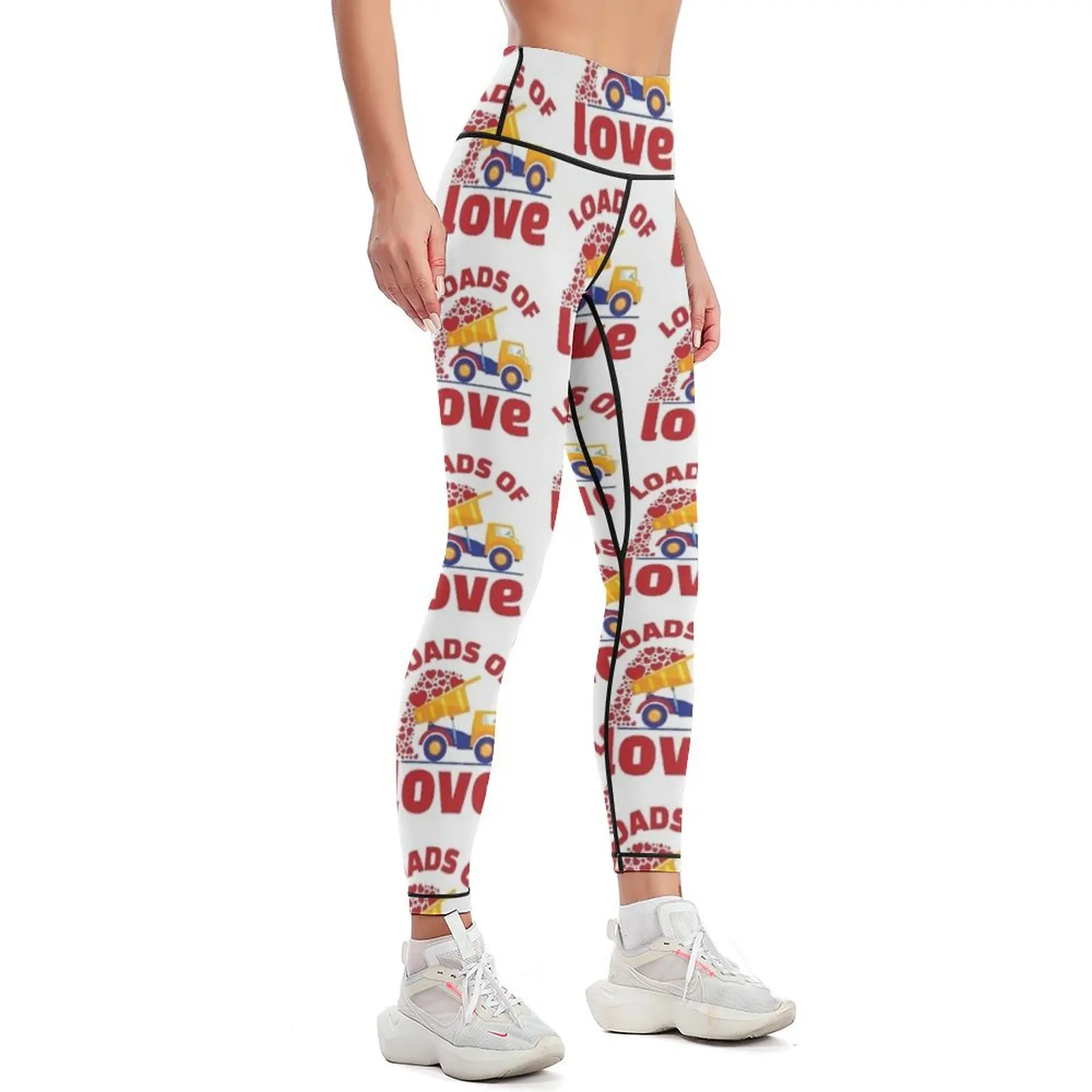 Loads Of Love Boys Valentine Dump Truck Leggings harem pants sport legging for physical Women's sportswear Womens Leggings