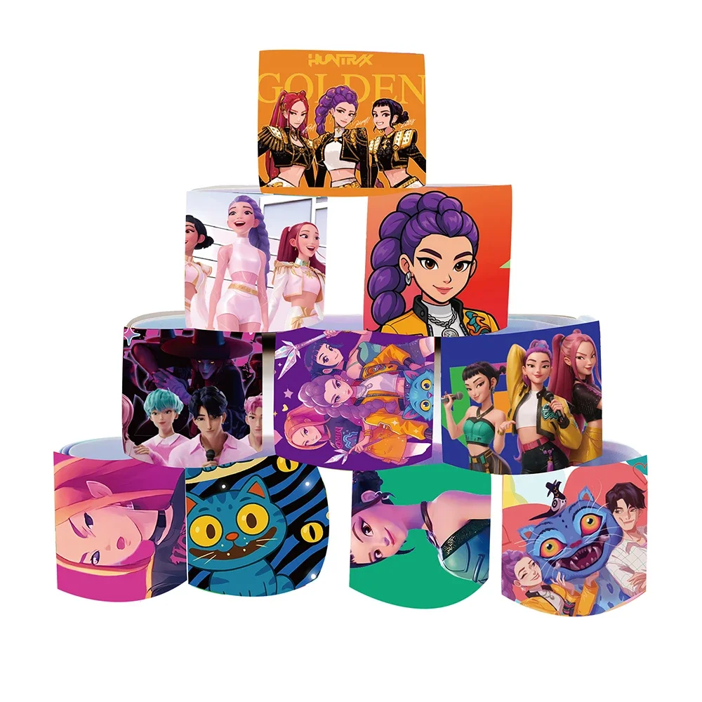 2025 novo K-POP caçadores de demônios tapa pulseiras festa de aniversário favores saco de presente natal meia enchimentos para crianças snap bracel