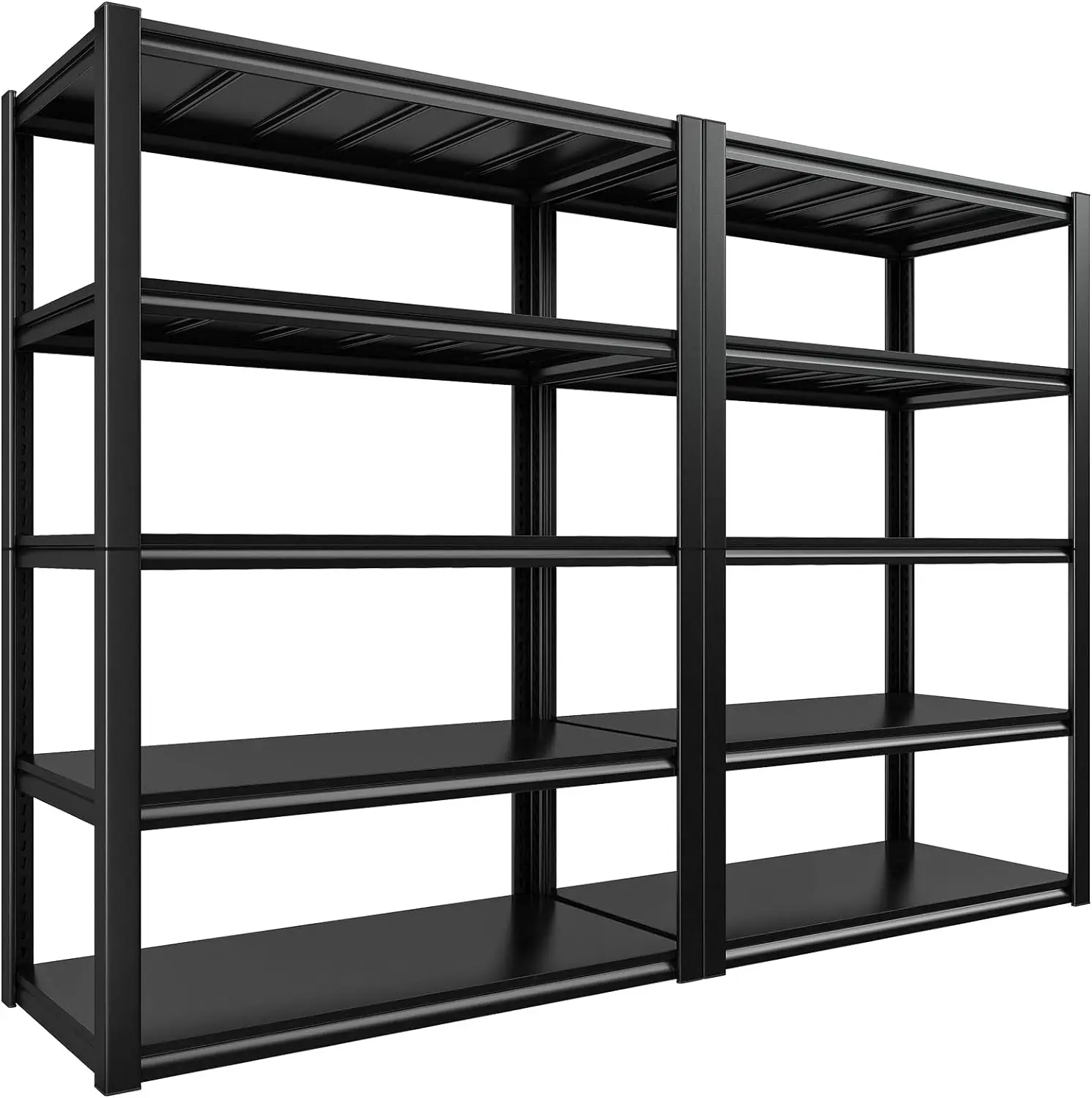 

REIBII 48.2" W Storage Shelves Heavy Duty Garage Shelving Unit 72" H Metal Shelves for Storage 3000LBS Adjustable Garage Storage