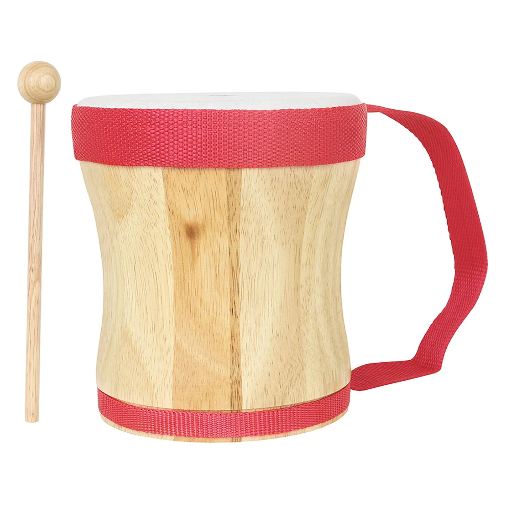 

Hand Drum Percussion With Sheepskin Drumhead Wood Educational Musical Adults Artisanal Play Tool Creativity