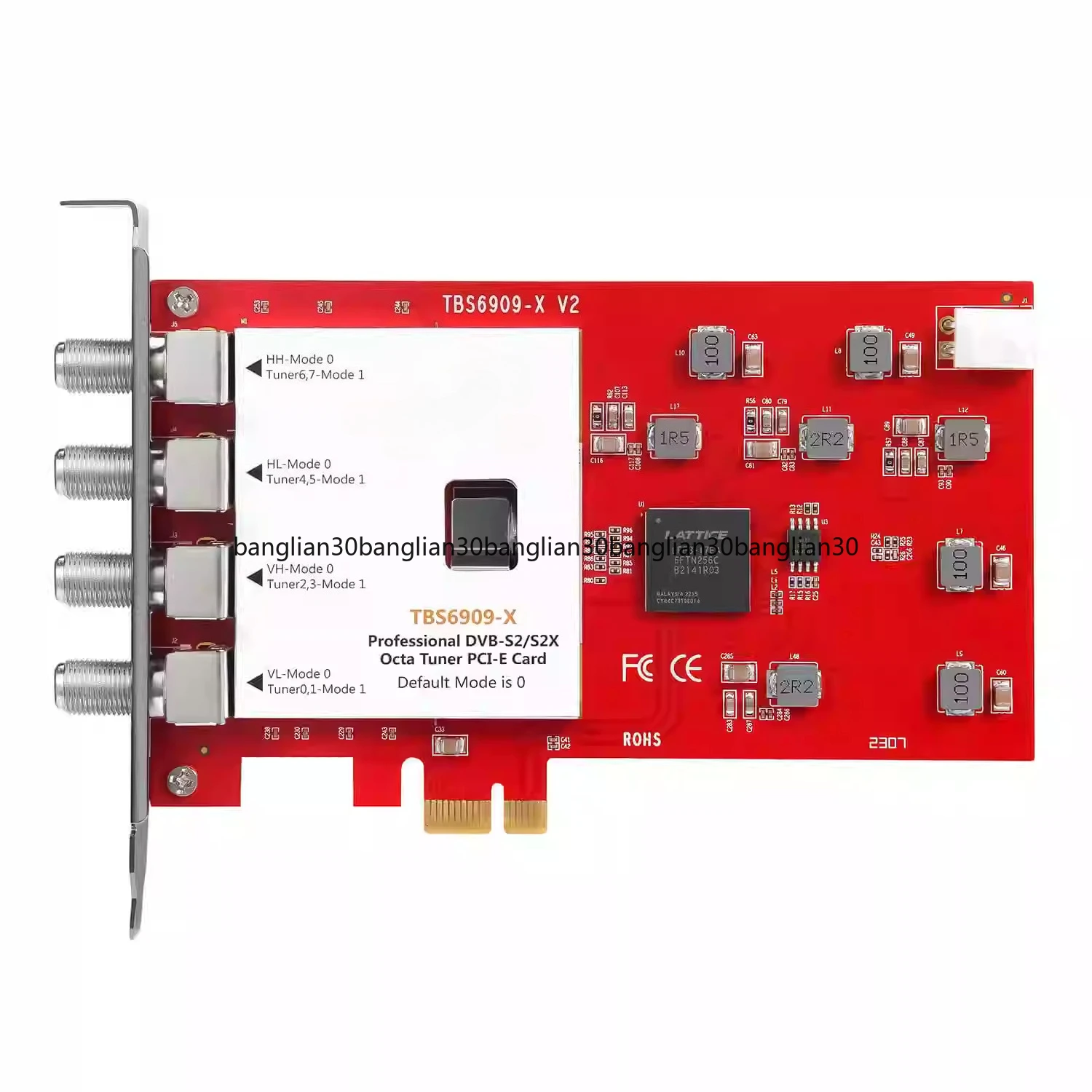 

TBS 6909X Professional DVB-S2/S2X Octa Tuner PCI-E Card TBS 6909-X FTA Satellite Signal