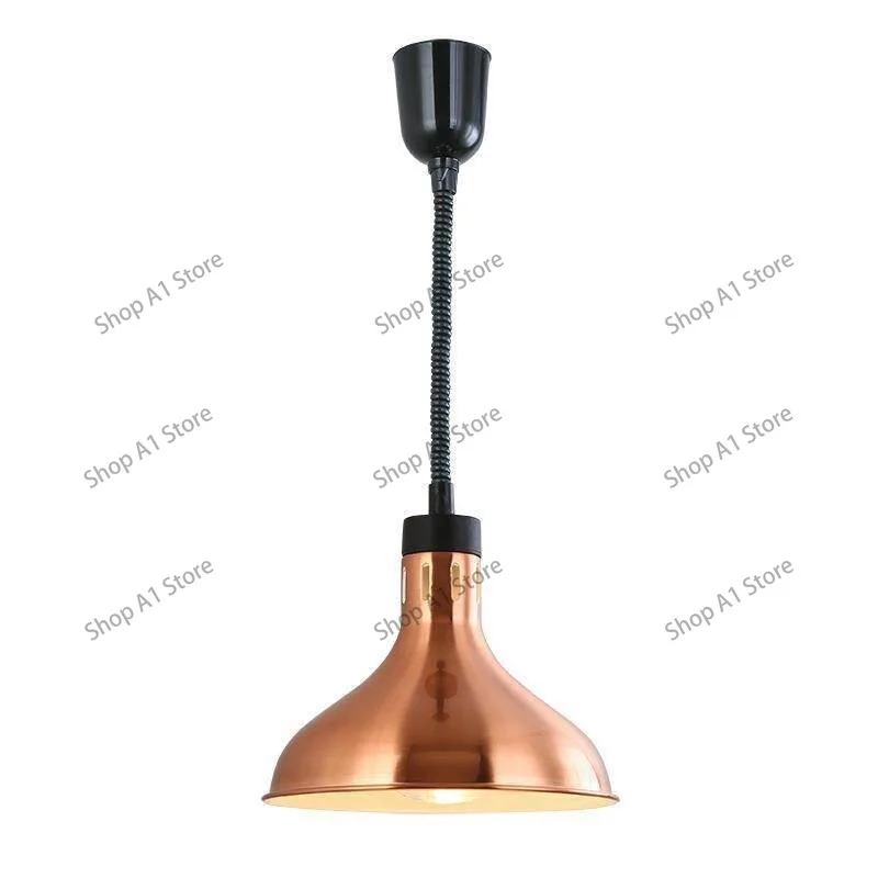 Single head restaurant chandelier nut buffet food canteen heating lamp shopping mall supermarket restaurant telescopic