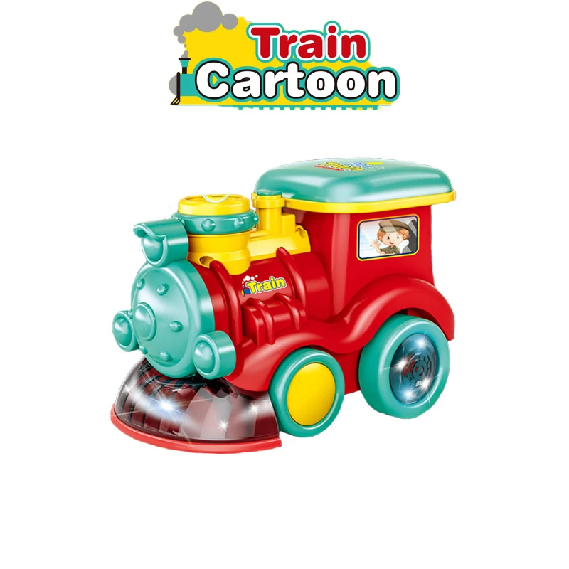 

Battery Operated Railway Classical Freight Train Water Steam Locomotive Playset With Bubble Simulation Model Electric Train Toys