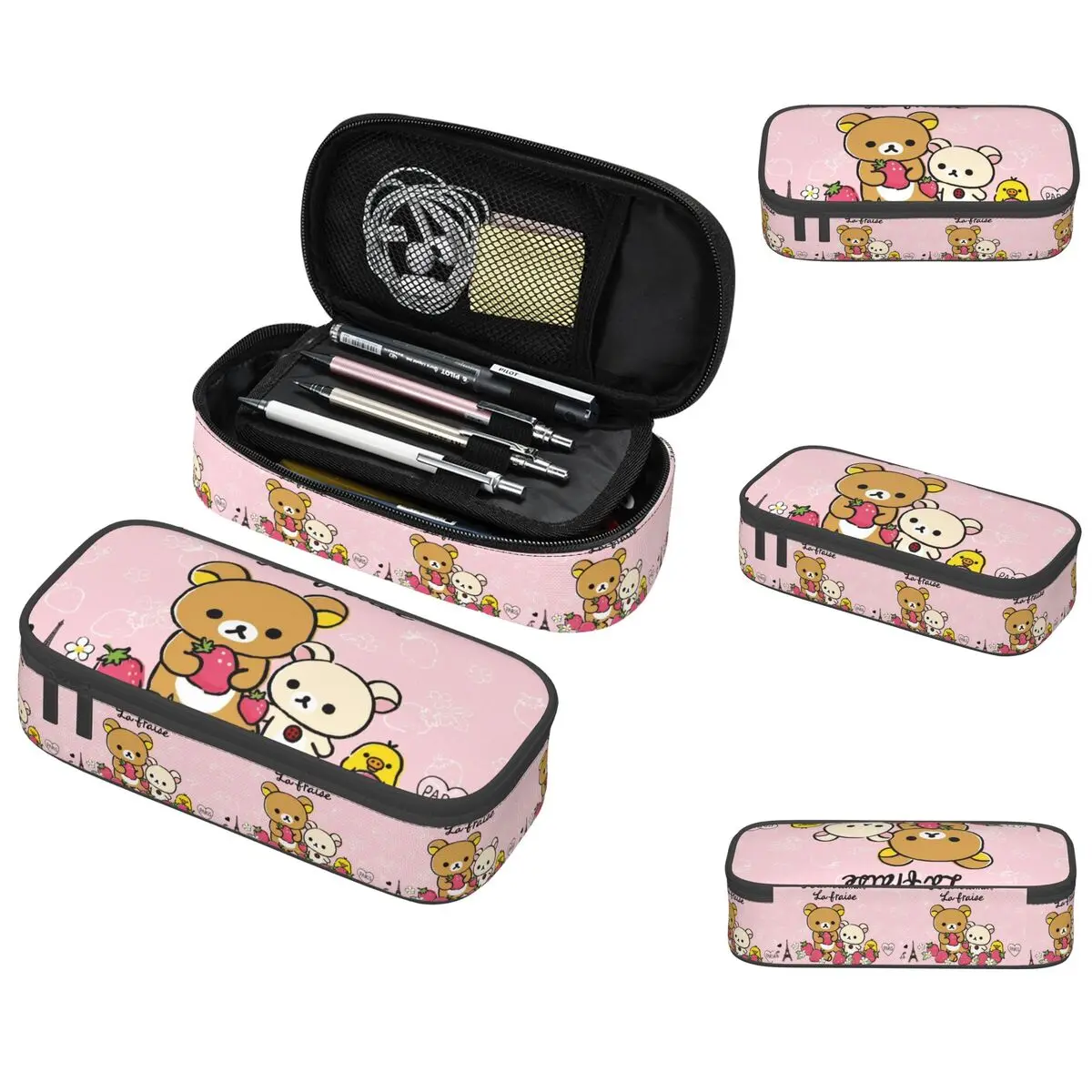 

Rilakkuma Sakura пенал для подарков студен, коробка для ручек, сумка для карандашей, канцелярские принадлежности, сумка-держатель для ручек