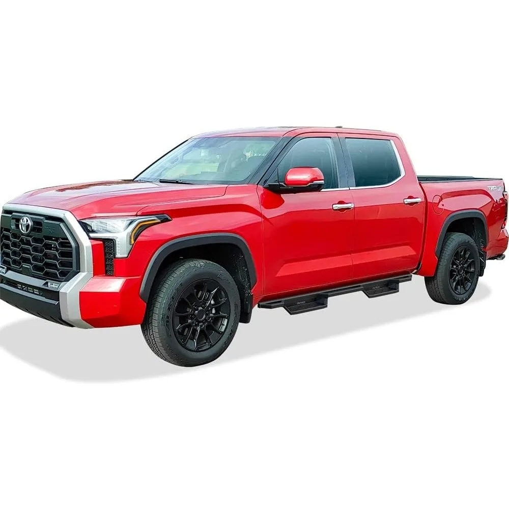 خطوات الجيب المصنوعة من الفولاذ المقاوم للصدأ لسيارة Toyota Tundra 2022-2025 CrewMax لوحات الجري والقضبان الجانبية