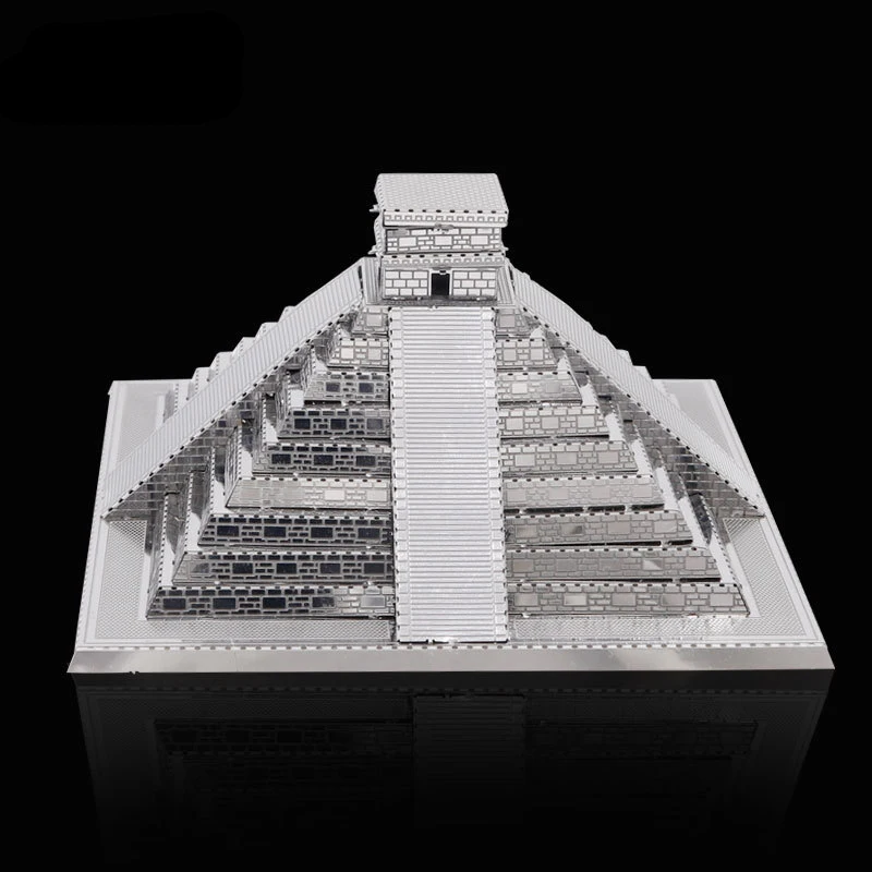 Pyramid 3D Metal Puzzle Model Kits DIY Laser Cut Puzzles Jigsaw Toy For Children