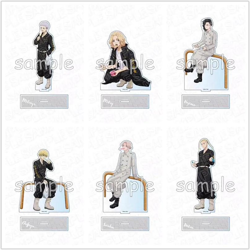 Game Kokonoi Hajime Draken Chifuyu Mitsuya Takashi Inui Seishu Figure Doll Anime Acrylic Stand Model Plate Cosplay Toy for Gift