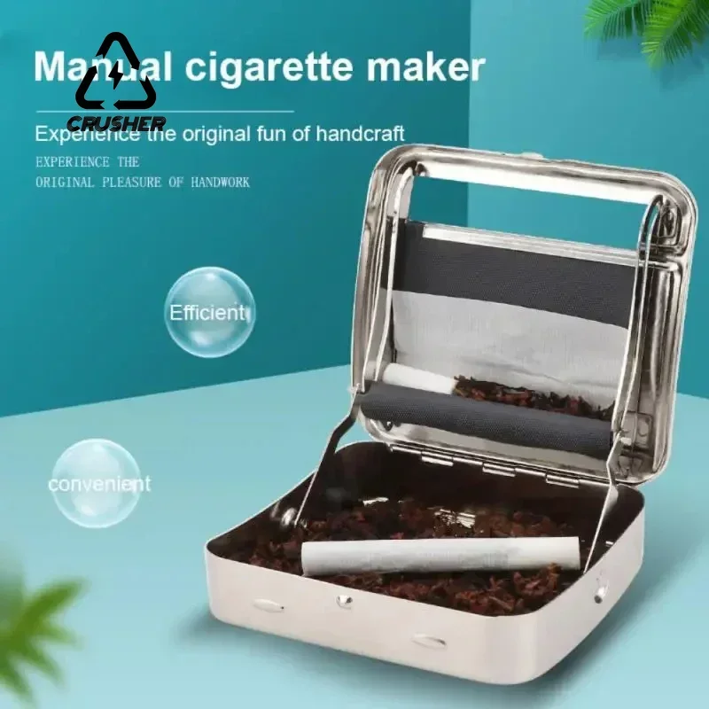 Portable Mini Metal Manual Rolling Machine 70/78/110MM Tobacco Roller Cigarette Case Box Cigarette Maker Smoking Accessories