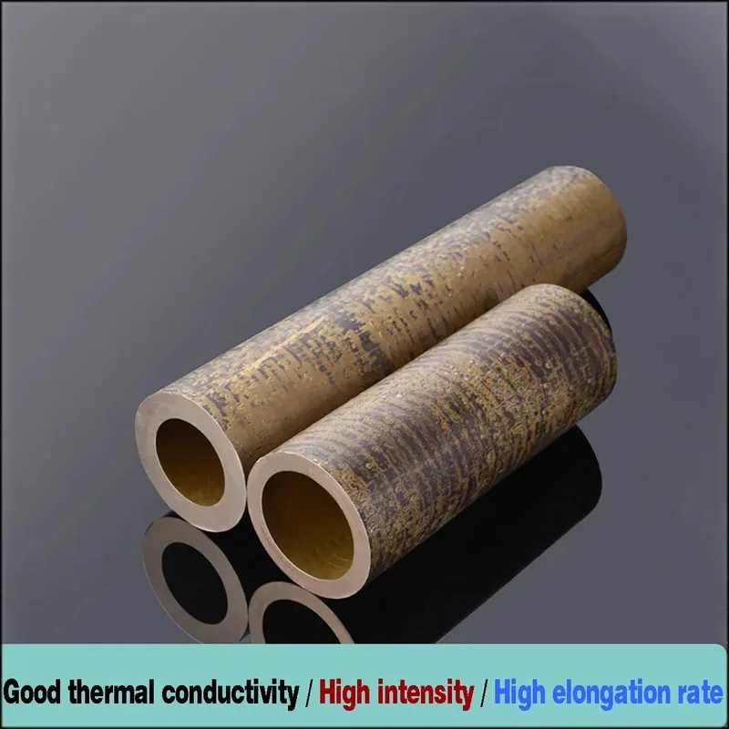 Tin Bronze Tube Sleeve OD 25-70mm ID 15-50mm Length 100mm Wear Resistant Hollow Brass Pipe