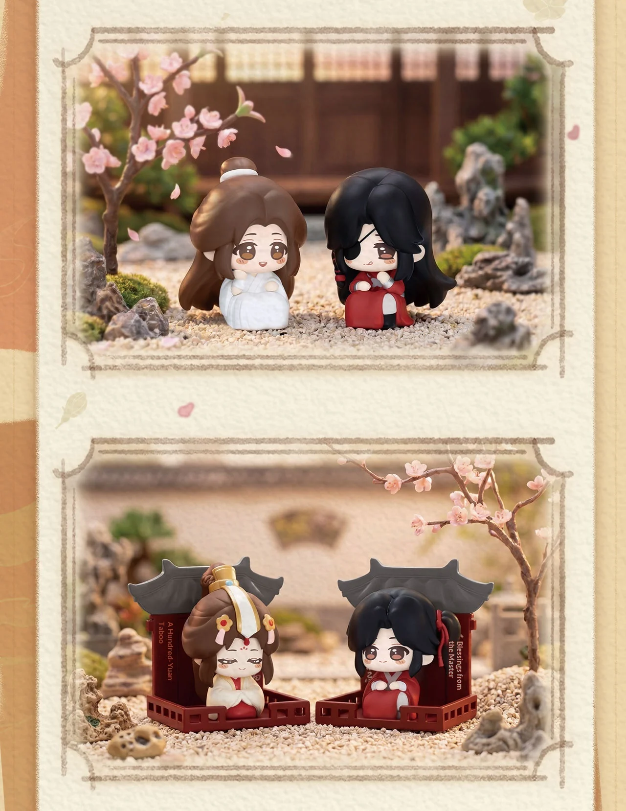 Echte Heaven Official's Blessing Squatting Blind Box Magnetische Anime-Figur Kühlschrankmagnet Xie Lian Hua Cheng Halloween-Geschenk Spielzeug – Detail 13