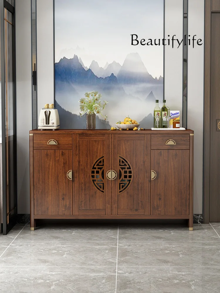 

New Chinese Style Solid Wood Sideboard Household Chinese Style Storage Cabinet