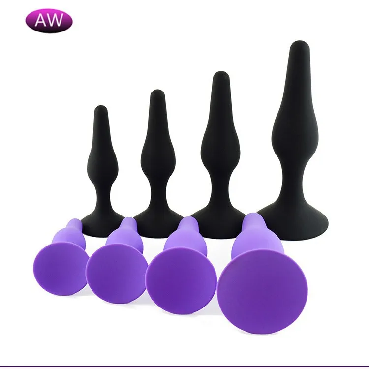 Masajeador con tapón anal de silicona, juego de cuatro piezas de juguetes sexuales para hombres y mujeres, cuentas de patio trasero, juguetes de masturbación, productos para adultos