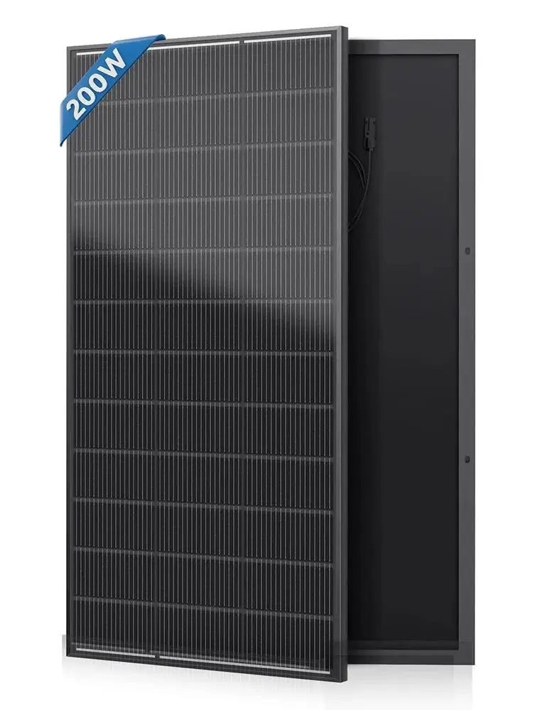 RVPOZWER 200W/400W/800W Solarmodule 18BB N-Typ Mono-Zellen 25,5% Hocheffiziente PV-Module für Haus, Wohnmobil, Aufladung im Freien, netzunabhängig