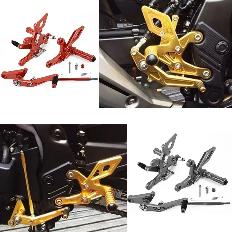 Motorcycle CNC Footpeg Foot Rests Footrests Rearset Rear For HONDA CBR500R CB500F CBR 500R CB 500F 2013-2023 2022 2021 2020 201