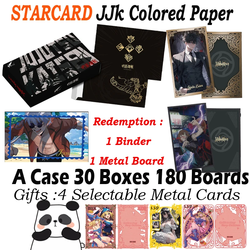 STARCARD Jujutsu Kaisen Colored Paper Art Board Hobby Anime Collection Card Gojo Doujin CCG Hobby Game Card Booster Box