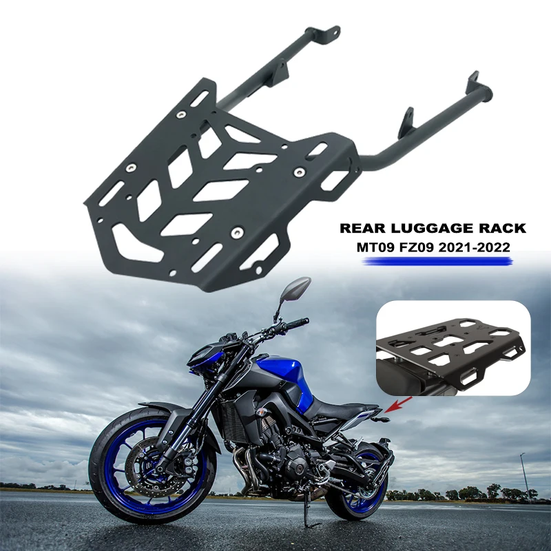 

For Yamaha MT-09 FZ-09 MT09 FZ09 MT 09 FZ 09 2021 2022 Motorcycle Rear Luggage Rack Carrier Support Shelf Holder Trunk Bracket