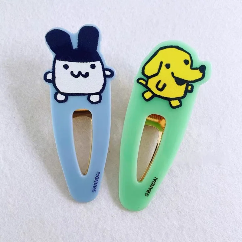 Tamagotchi دبوس شعر للحيوانات الأليفة كارتوني حلو بناتي على شكل قلب مشبك شعر للطالبات مشبك جانبي لطيف مشبك شعر مكسور إكسسوار للشعر #4