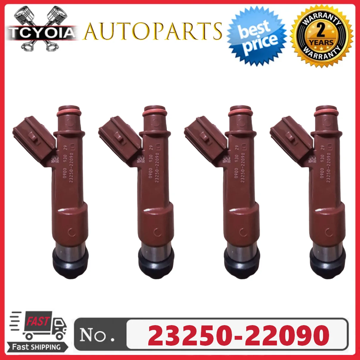 

4 шт./лот 23250-22090 23209-22090 топливные форсунки для TOYOTA Corolla Matrix 1.8L L4 2004-2008