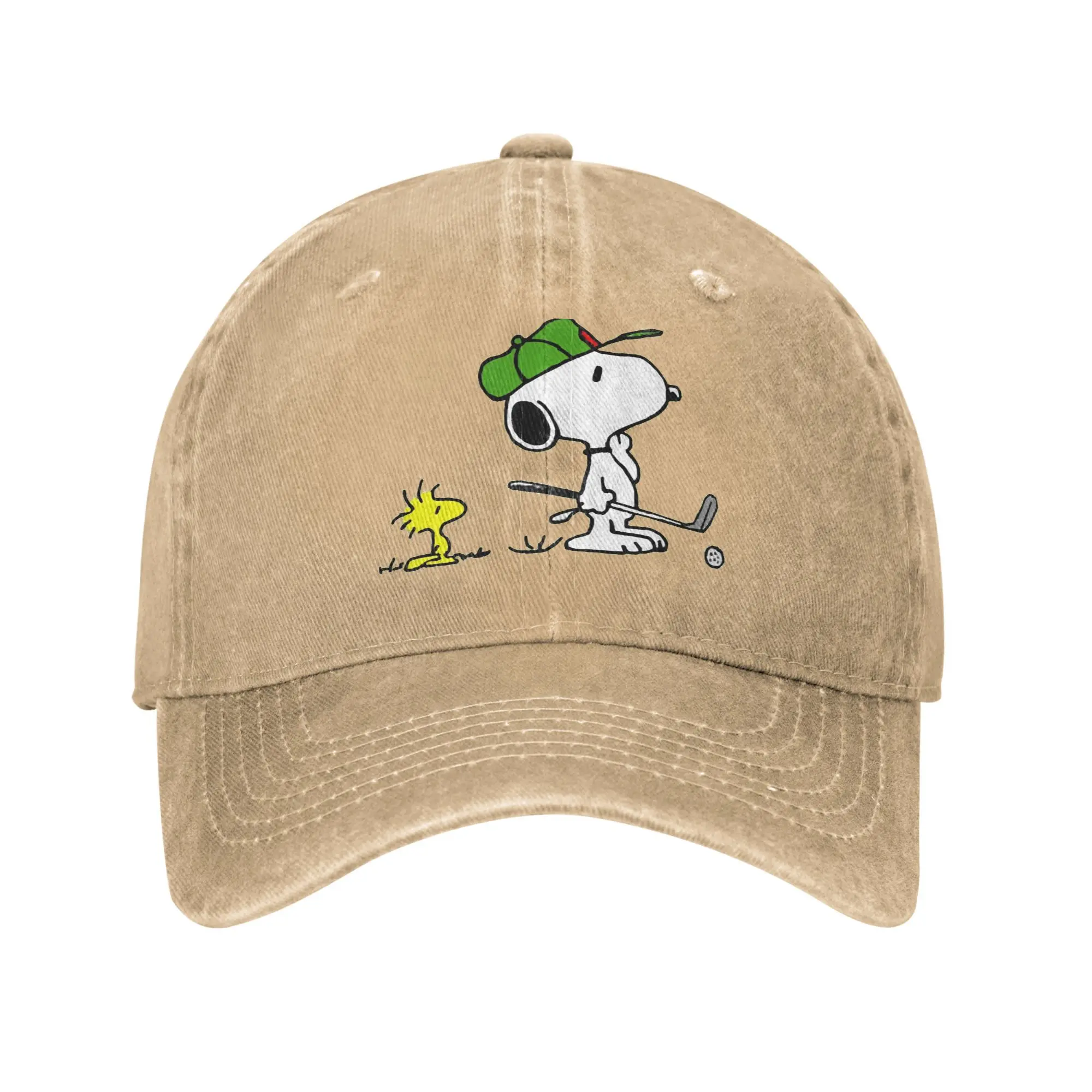 

Мытая бейсболка с арахисом Woodstock Golf, летняя шляпа дальнобойщика для женщин и мужчин, модная кепка для спортзала на открытом воздухе, солнцезащитная кепка Snapback