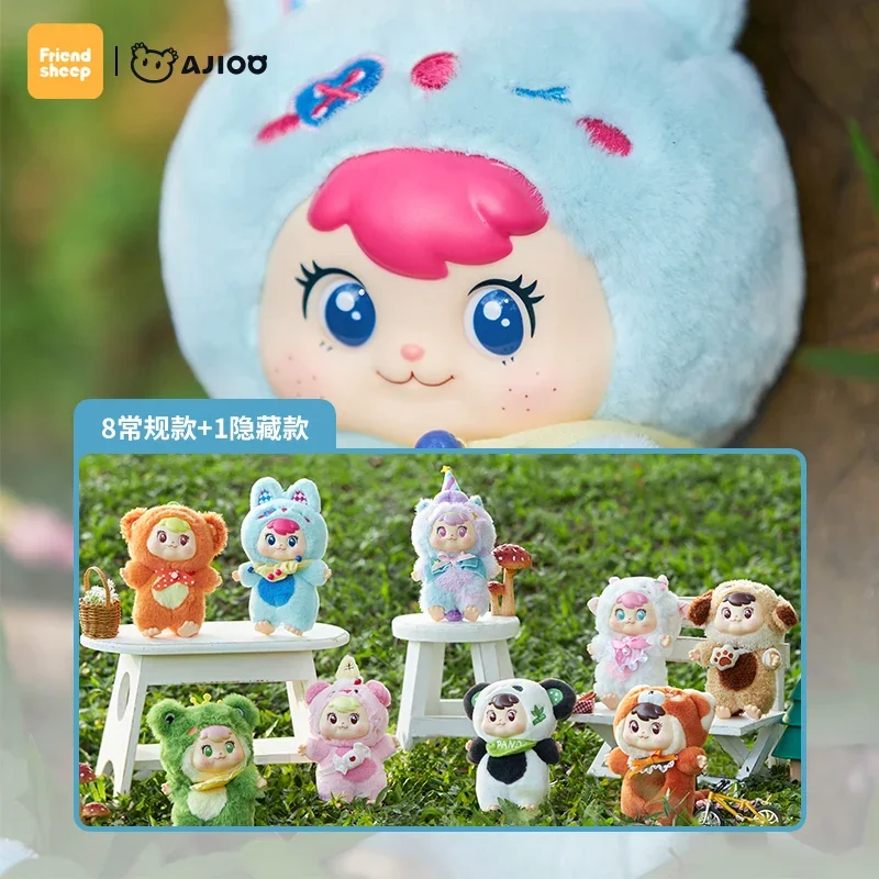 

Friendsheep AJIOO Adventure With Adorable Friends Series Blind Box Toys Kawaii Anime Action Figure Caixa Caja Surprise Mystery