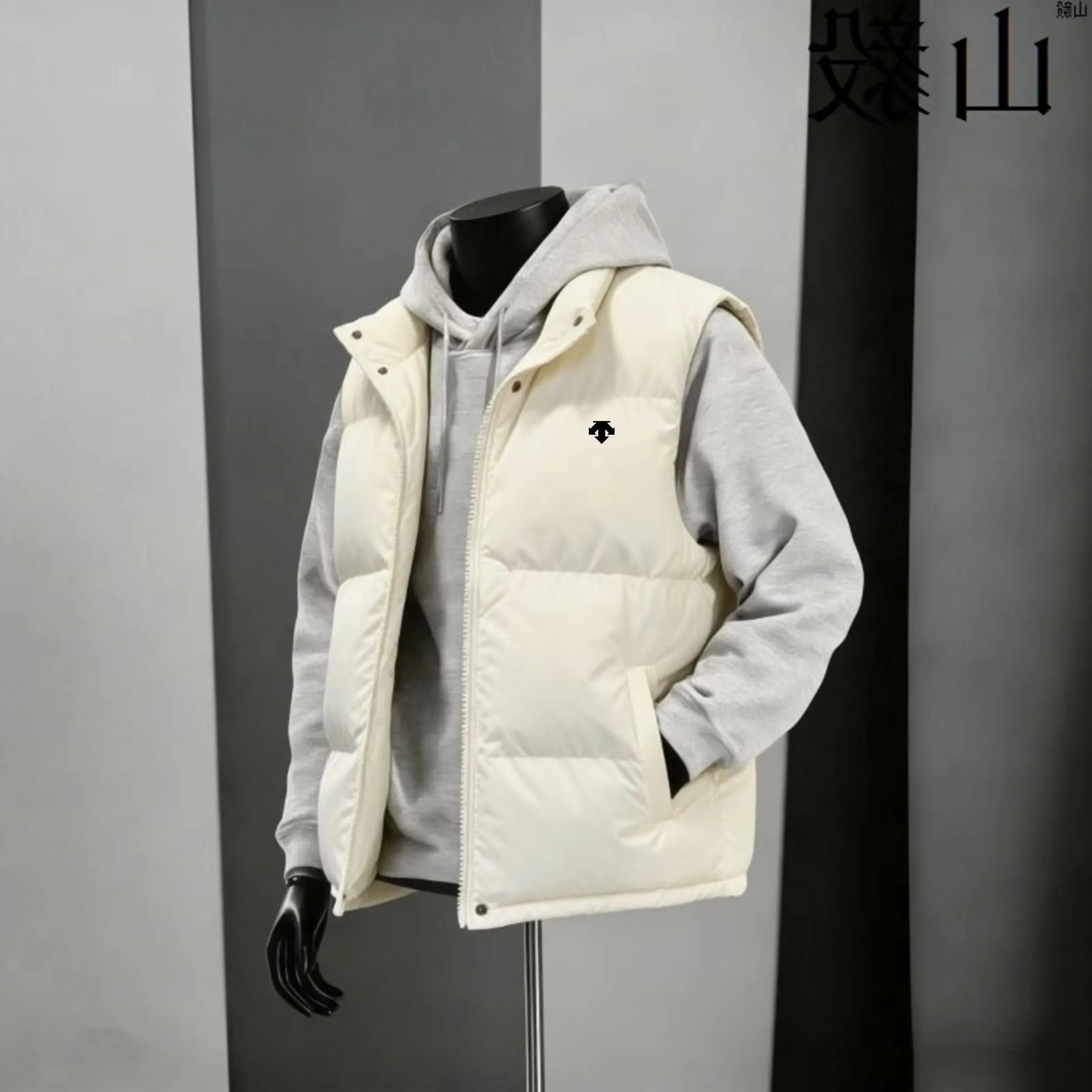 Men's Golf Vest Jacket Thickened Warm Windproof Casual All-match Golf Coat Autumn and Winter Fashion Korean Collar Golf Clothing