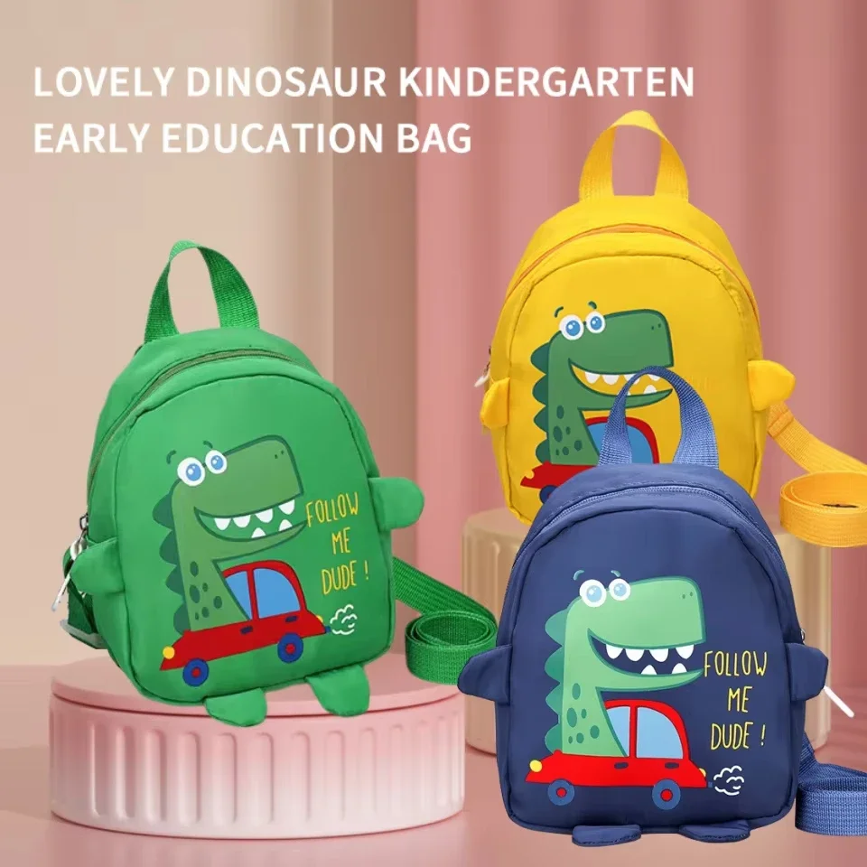 

1 PCS Kids Cartoon Mini Dinosaur Backpack Anti Lost Bag Kindergarten School Bag Backpack Cute Backpack Kids Backpack Backpacks