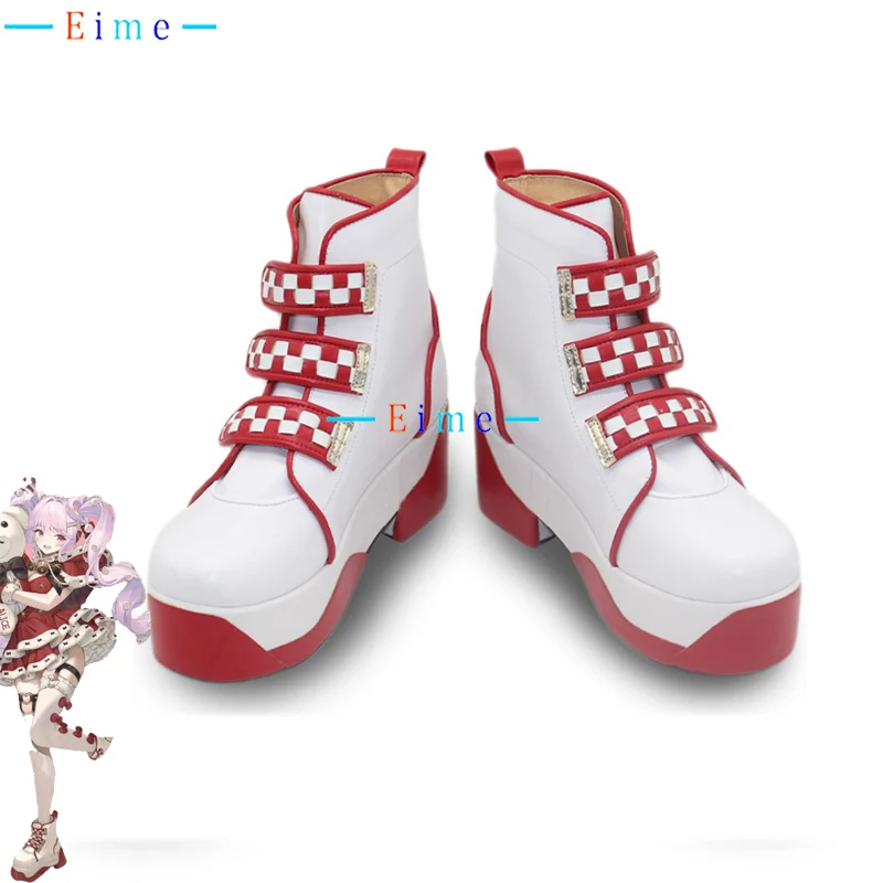 

Рождественская обувь для косплея Алисы Nikke, реквизит для косплея, аксессуары в стиле аниме, карнавальные ботинки на Хэллоуин, обувь из искусственной кожи на заказ