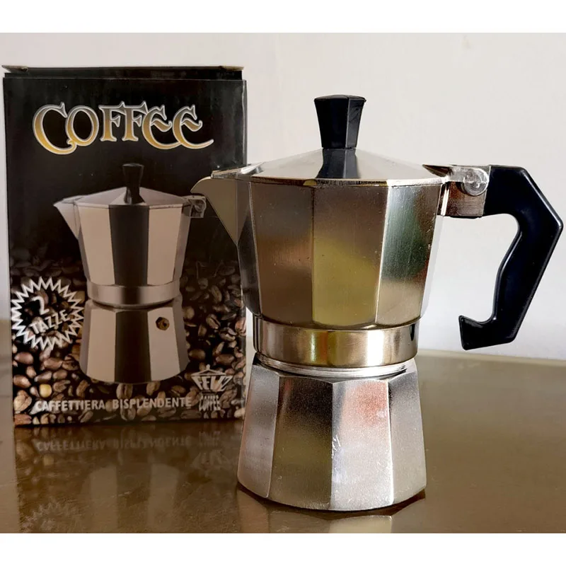 

Coffee Maker Moka Pot 50ml-600ml Stainless Steel Cafe Percolator Maker, Italian Coffee Machine Fit Induction Cookers Coffeeware